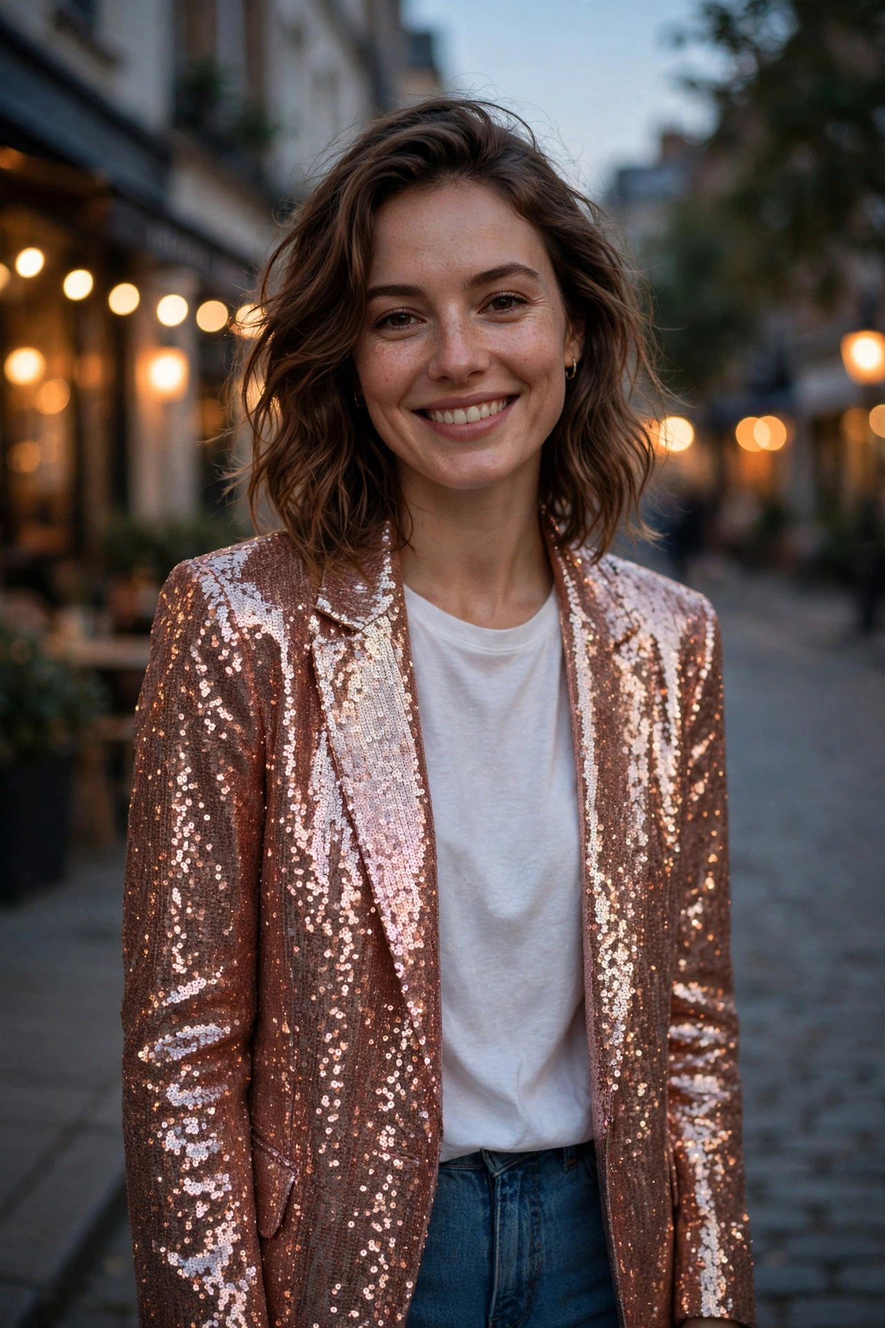 Different ways to style a sequin blazer for evening and party looks